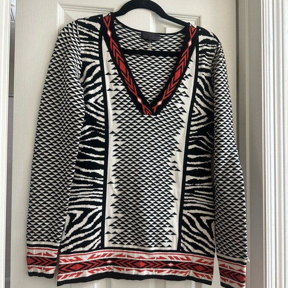 Hale Bob Sweaters - Hale Bob black & red sweater, gorgeous!